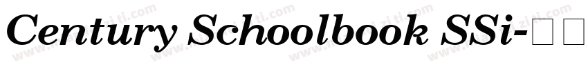 Century Schoolbook SSi字体转换
